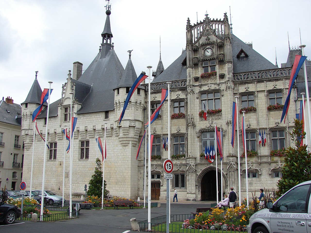 view on Saumur Town Hall, photo by M.Strīķis
